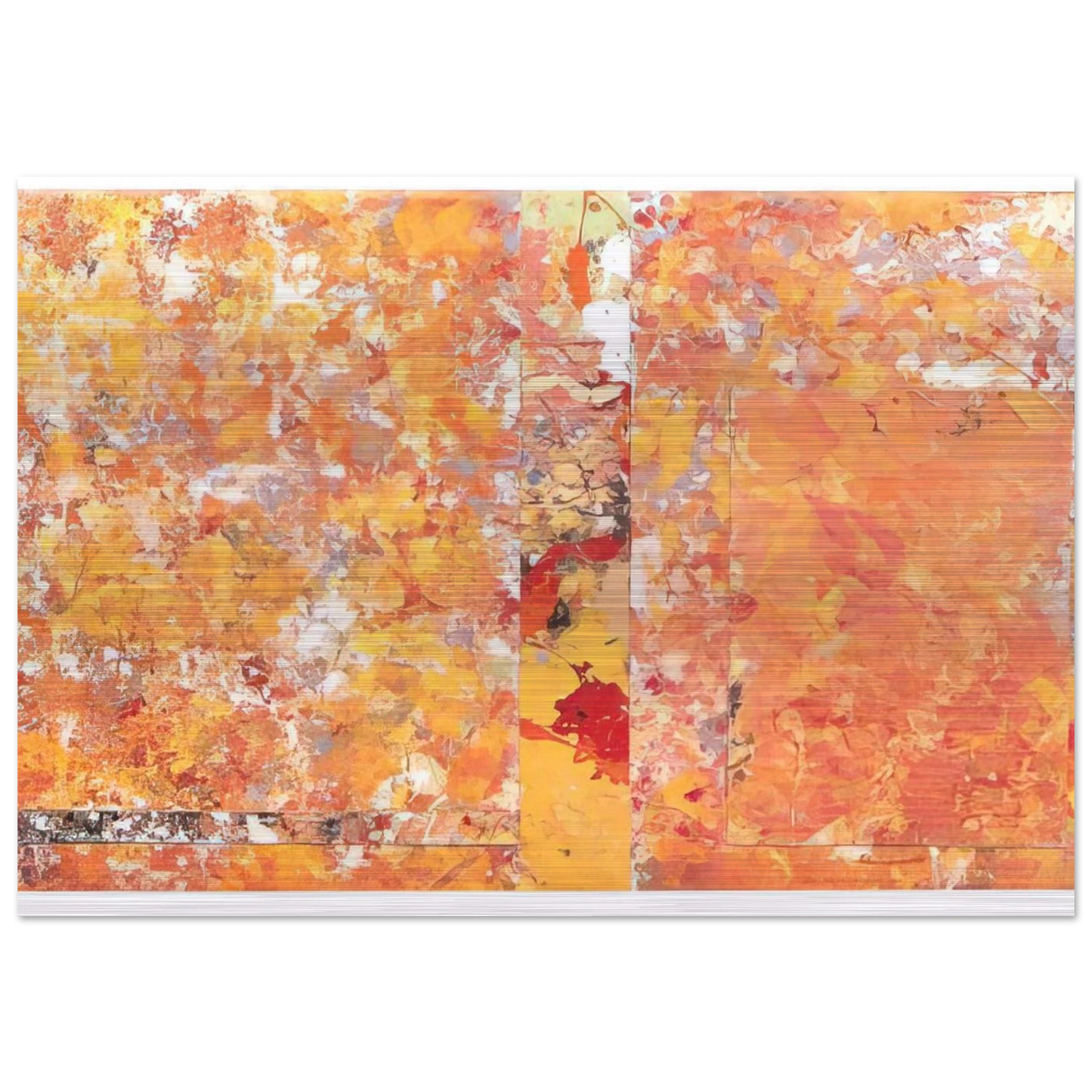Toward a Red - Sam Gilliam Brushed Aluminum Print - 70x100 cm / 28x40 inches | Sam Gilliam Aluminum Print | Sam Gilliam Prints