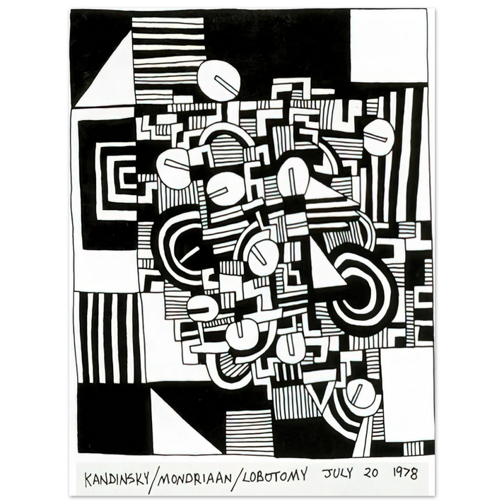 Keith Haring - UNTITLED 1978  75x100 cm / 30x40inches Fine Art Poster | Keith Haring Art For Sale
