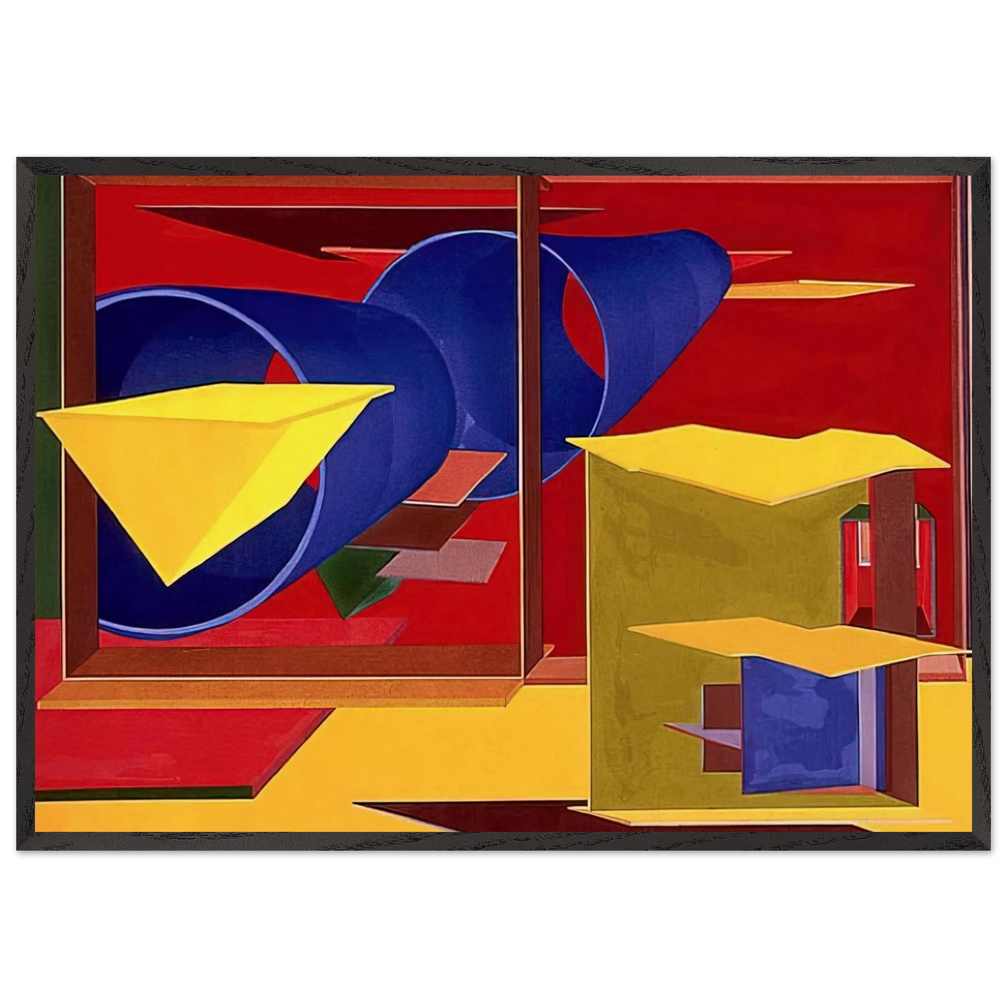 Pachinko - Al Held Framed Art Print – Black Wooden Frame - Default Title - -Framed Art Print