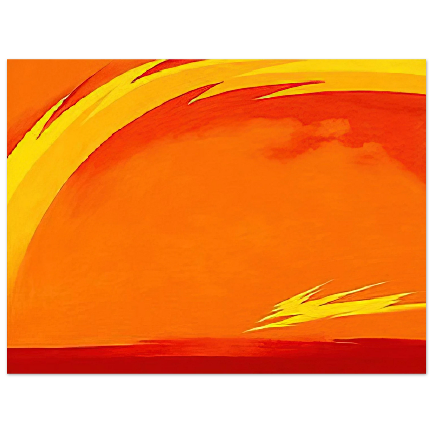Georgia O'Keeffe - From the Plains II Fine Art Poster - 13x18 cm / 5x7 inches