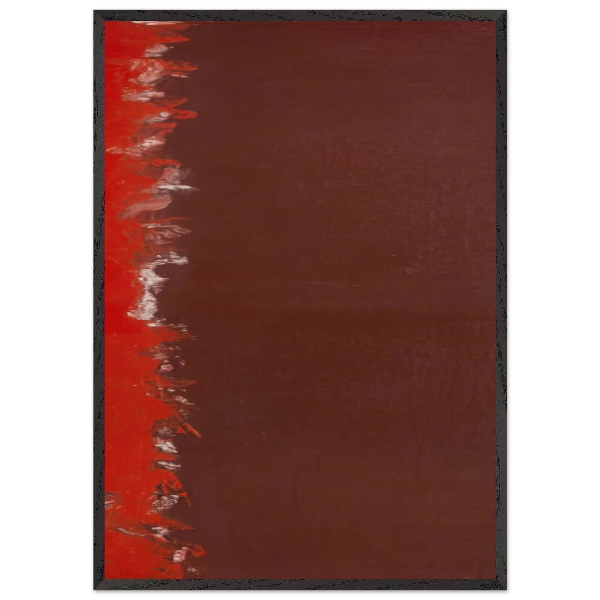 Untitled 3 N1 - Barnett Newman Framed Art Print – Black Wooden Frame - Default Title - -Framed Art Print