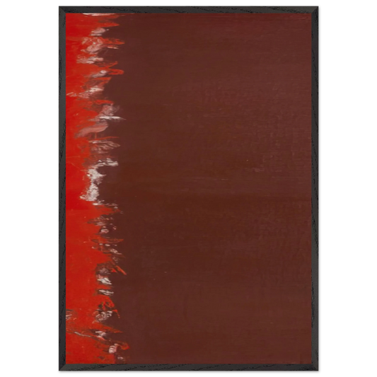 Untitled 3 N1 - Barnett Newman Framed Art Print – Black Wooden Frame - Default Title - -Framed Art Print