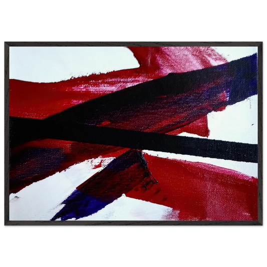 UNTITLED NR 2318 2006 - Luis Feito Framed Art Print – Black Wooden Frame - Default Title - -Framed Art Print