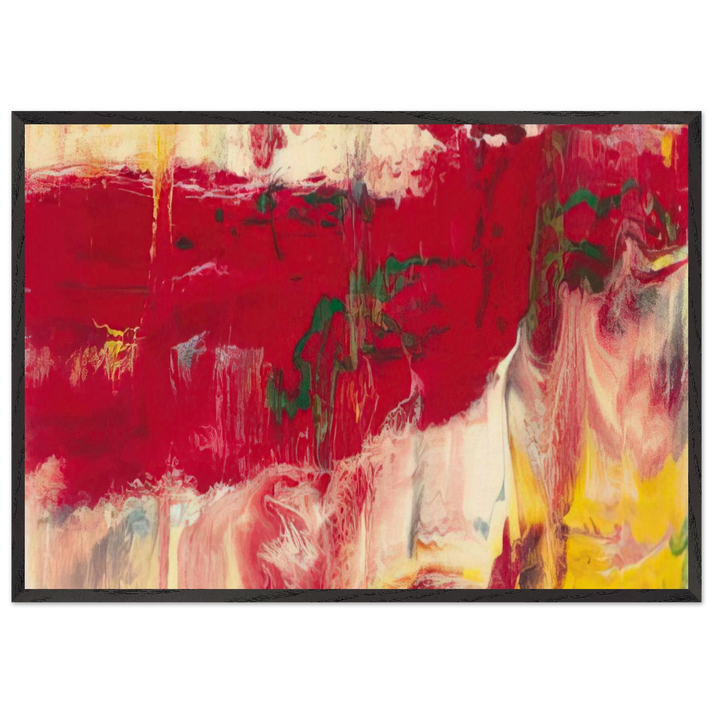 ICE - Gerhard Richter 70x100 cm / 28x40 inches Framed Art Print – Black Wooden Frame