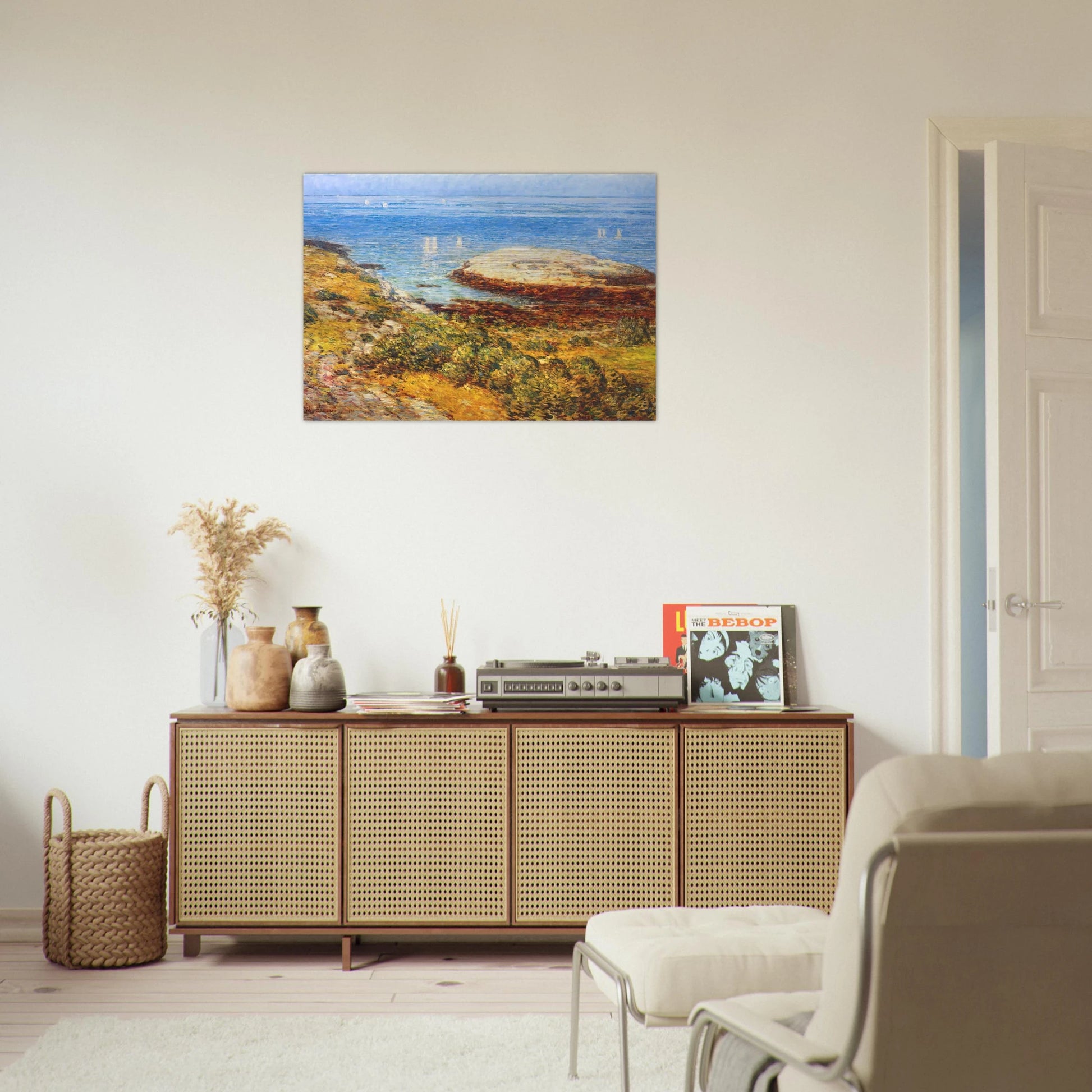 Early morning calm - Childe Hassam Brushed Aluminum Print - 70x100 cm / 28x40 inches | Childe Hassam Aluminum Print | Childe Hassam Prints