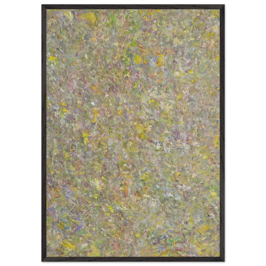 FLAG 1963 - Milton Resnick Framed Art Print – Black Wooden Frame - Default Title - -Framed Art Print