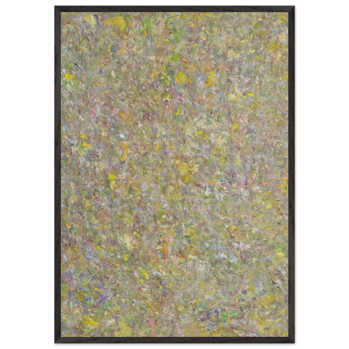 FLAG 1963 - Milton Resnick 70x100 cm / 28x40 inches Framed Art Print – Black Wooden Frame