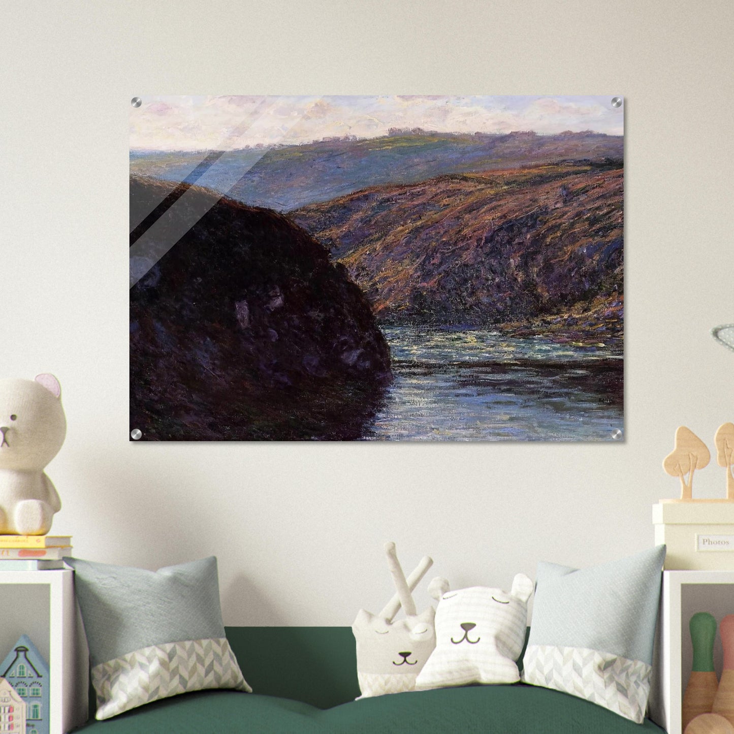 Valley of the Creuse, Afternoon Sunlight - claude monet Acrylic Print - 70x100 cm / 28x40″ inches