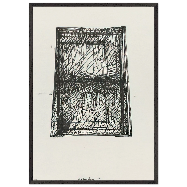 Suicide Notes - 1972 - Brice Marden 70x100 cm / 28x40 inches Framed Art Print – Black Wooden Frame