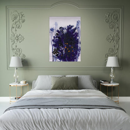 Moreton Bay Fig and Palm Trees - figurative - Brett Whiteley Brushed Aluminum Print - 70x100 cm / 28x40 inches | Brett Whiteley Aluminum Print | Brett Whiteley Prints