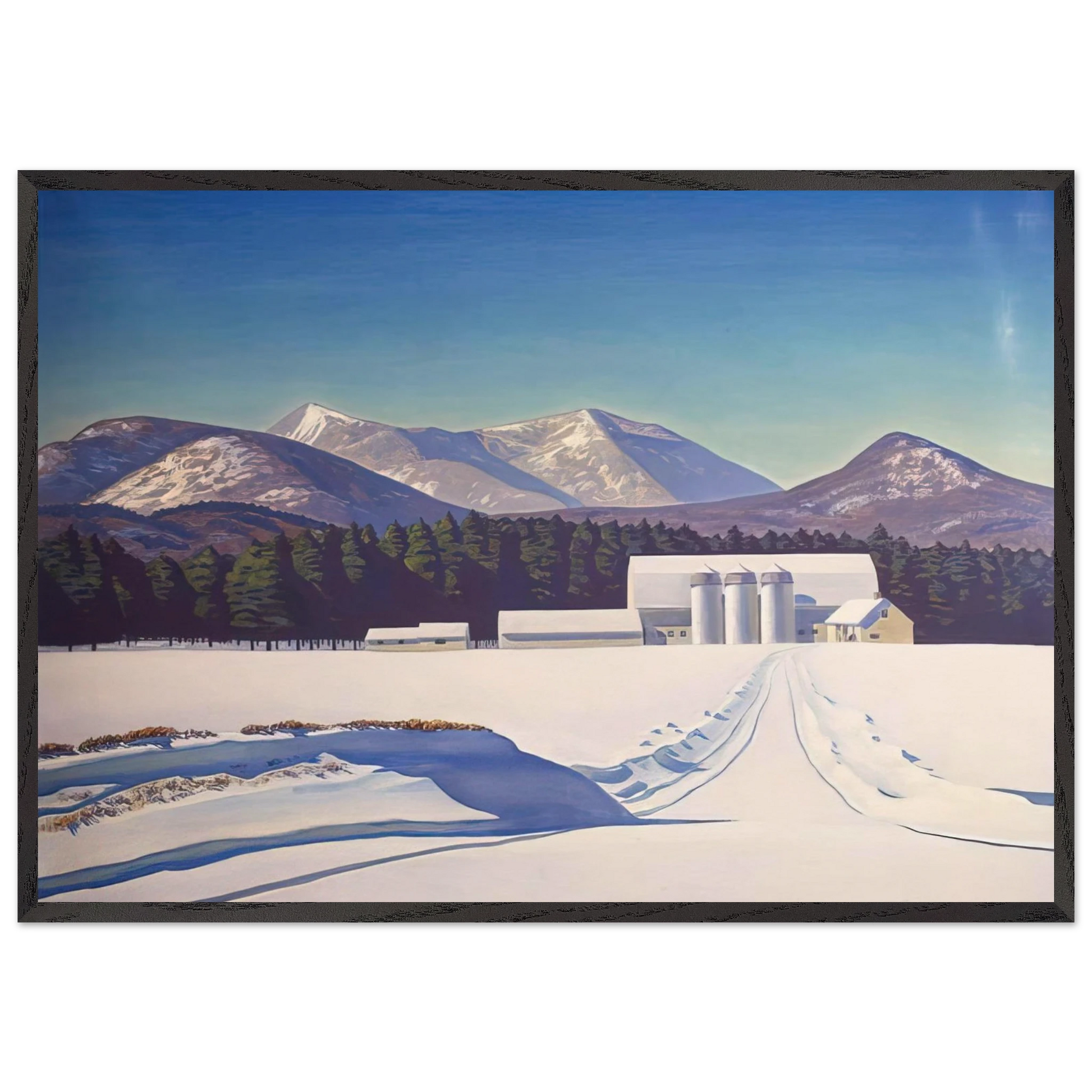 Road to Asgaard   Adirondack - Rockwell Kent Framed Art Print – Black Wooden Frame - Default Title - -Framed Art Print