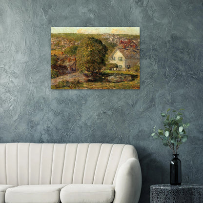 Outskirts of East Gloucester - Childe Hassam Brushed Aluminum Print - 70x100 cm / 28x40 inches | Childe Hassam Aluminum Print | Childe Hassam Prints