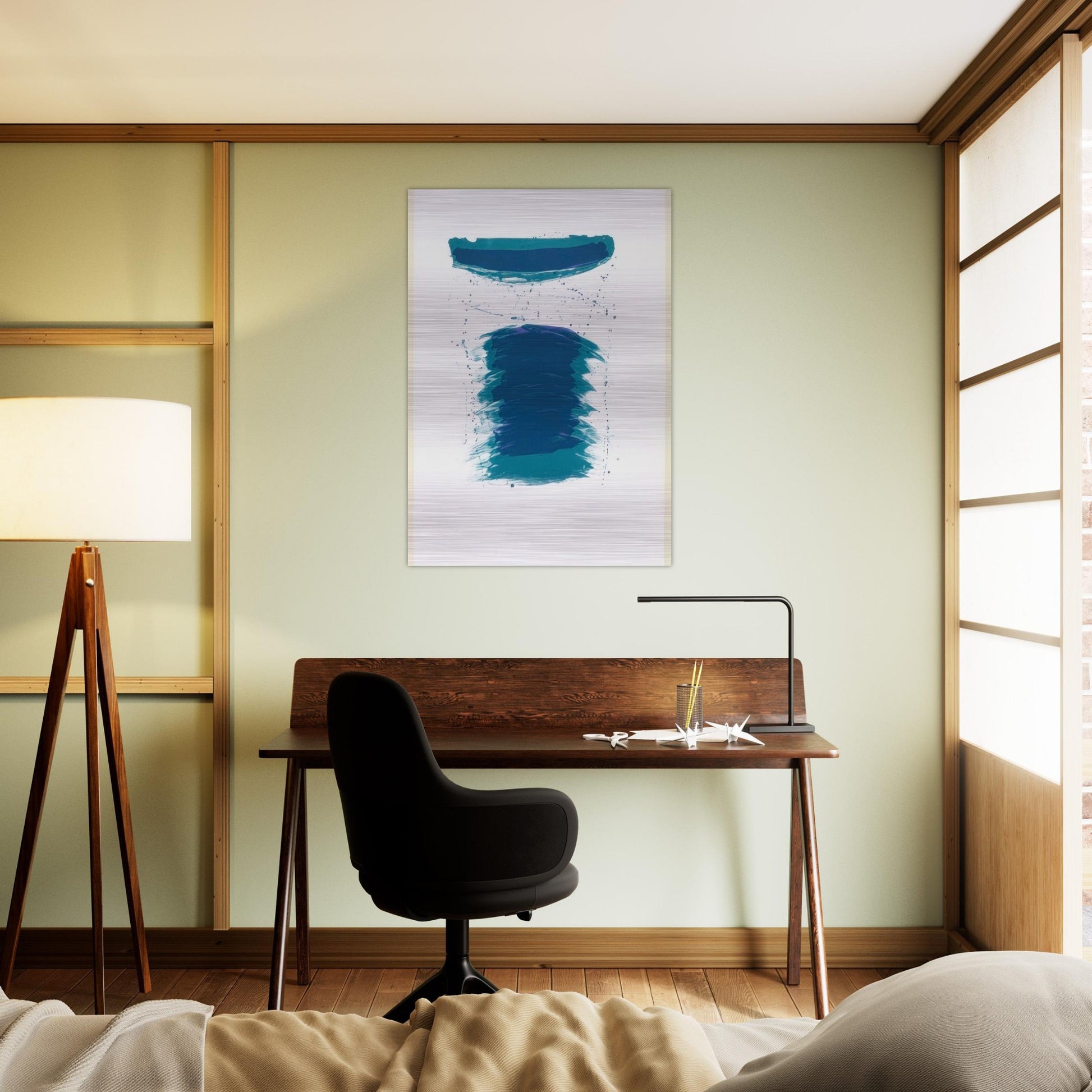 Very First Stone - Sam Francis Brushed Aluminum Print - 70x100 cm / 28x40 inches | Sam Francis Aluminum Print | Sam Francis Prints