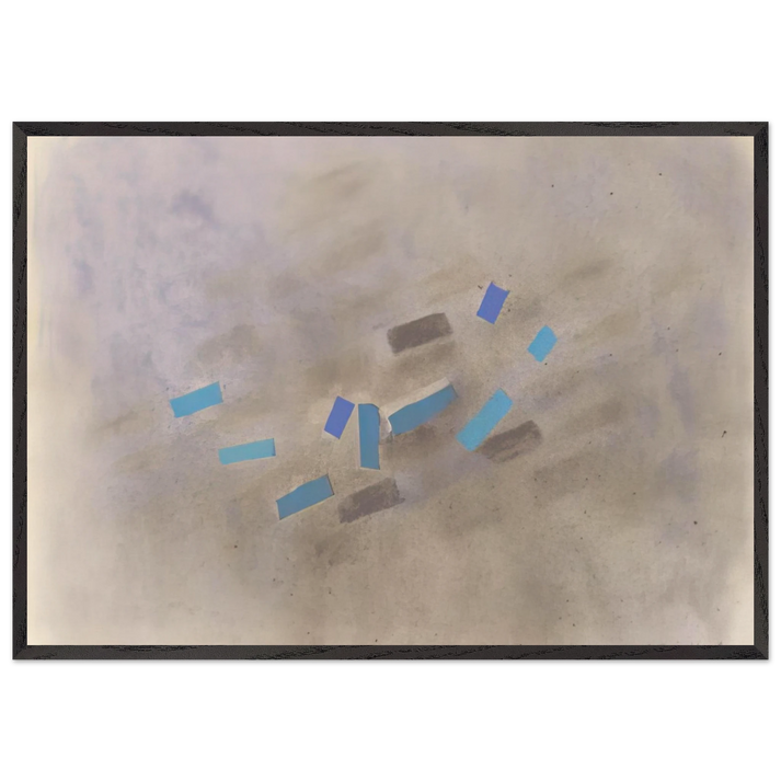 NUMERO 10 1983 - Esteban Vicente 70x100 cm / 28x40 inches Framed Art Print – Black Wooden Frame