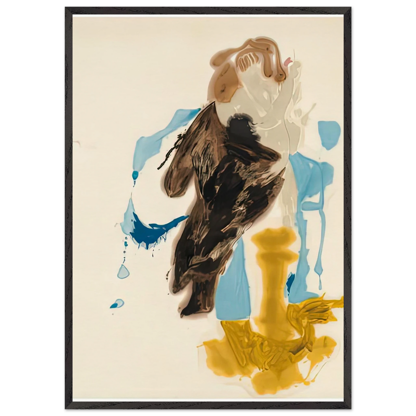 After Rubens 1961- - Helen Frankenthaler Framed Art Print – Black Wooden Frame - Default Title - -Framed Art Print
