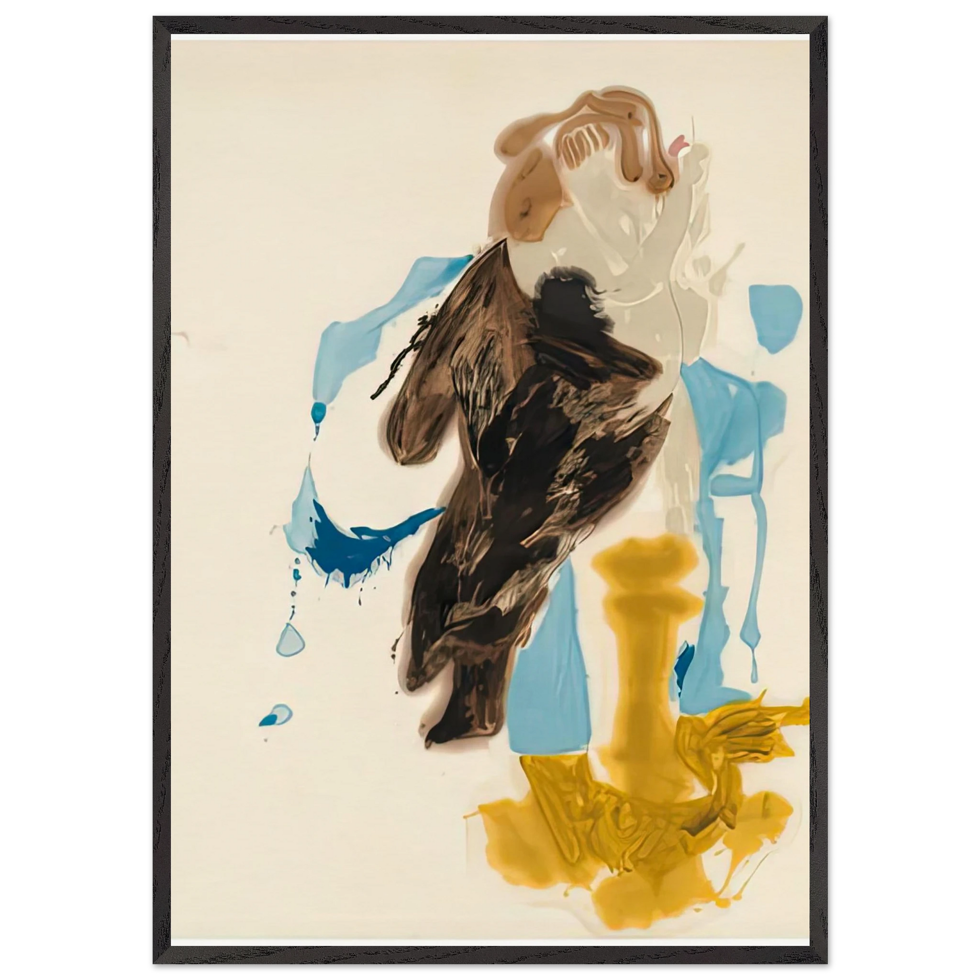 After Rubens 1961- - Helen Frankenthaler Framed Art Print – Black Wooden Frame - Default Title - -Framed Art Print