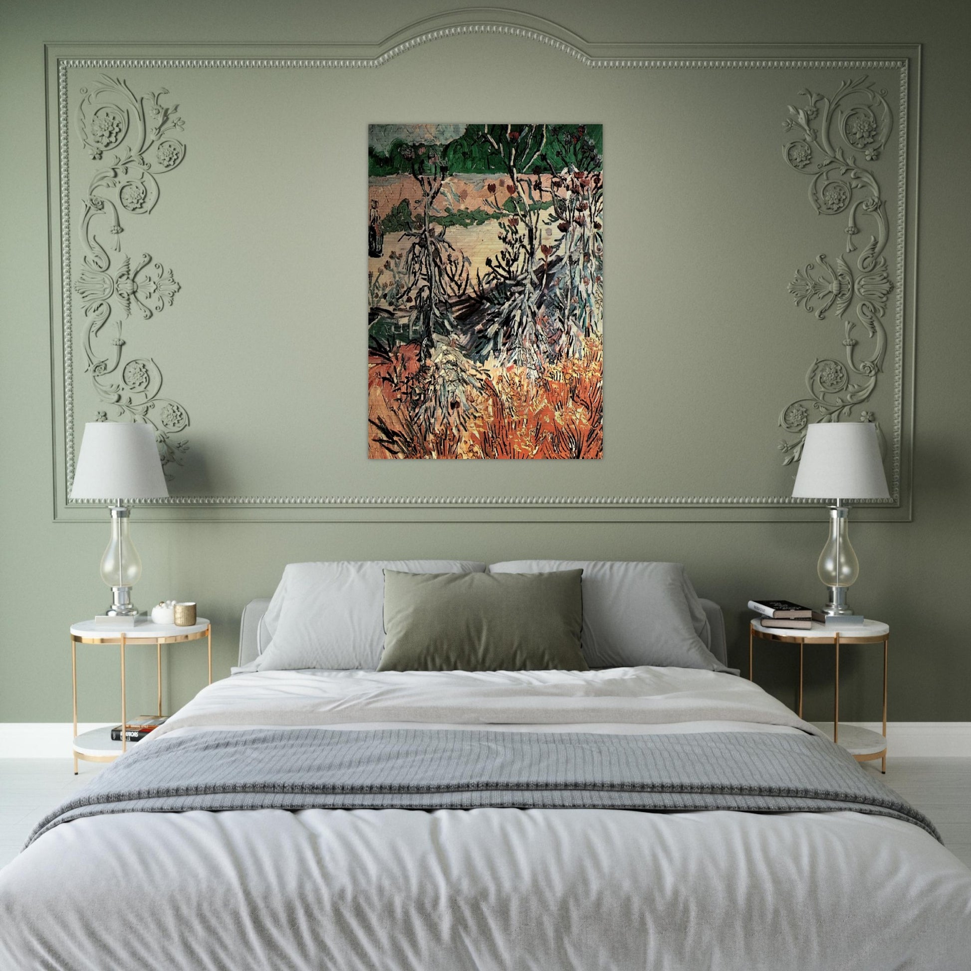 Thistles - Vincent van Gogh Brushed Aluminum Print - 70x100 cm / 28x40 inches | Vincent van Gogh Aluminum Print | Vincent van Gogh Prints