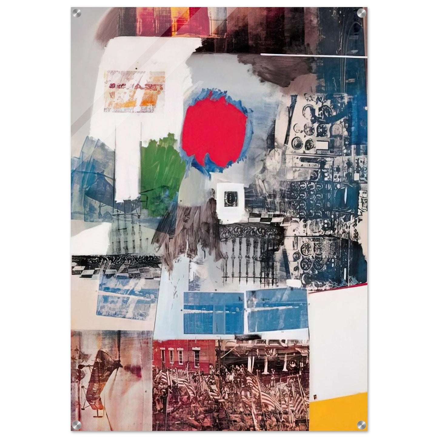 ARCHIVE 1963 - Robert Rauschenberg Acrylic Print - 70x100 cm / 28x40″ inches | Robert Rauschenberg Wall Art | Robert Rauschenberg Prints