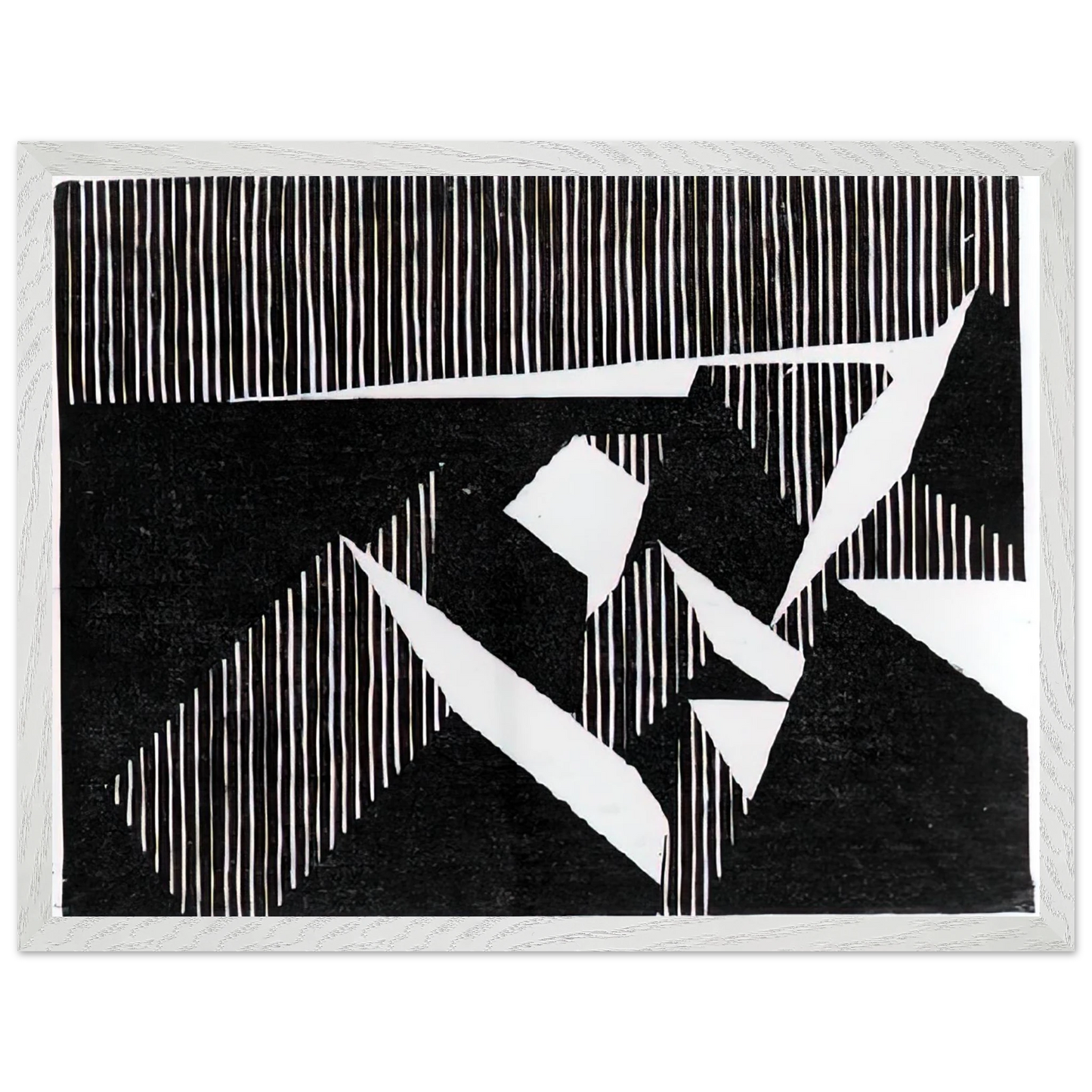 MC Escher - ESCHER (8) Wall Art - 21x29.7 cm / 8x12" - Premium Wooden Framed Poster With Fine Art Paper - White frame