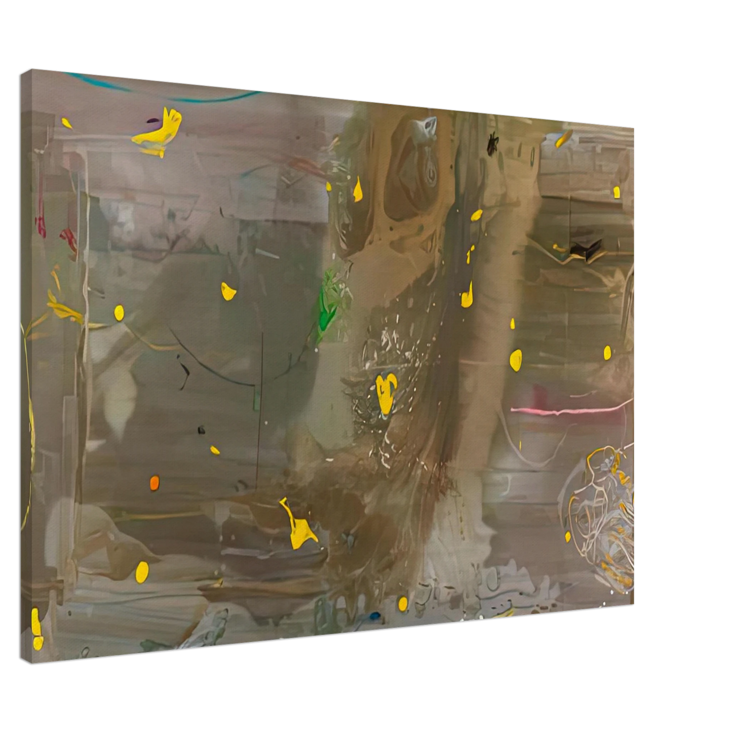 Helen Frankenthaler - Halley’s Comet, 1985- Wall Art - 60x80 cm / 24x32 inches - Premium Wooden Framed Poster With Fine Art Paper - White frame
