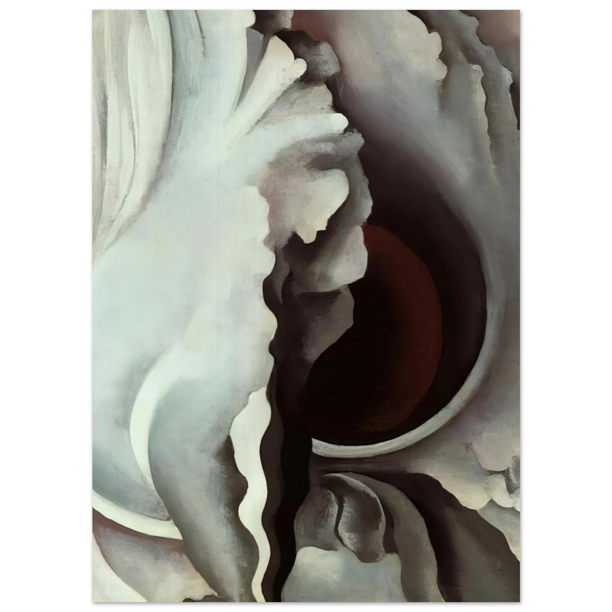 Georgia O'Keeffe - Black Iris Fine Art Poster - 40x60 cm / 16x24 inches