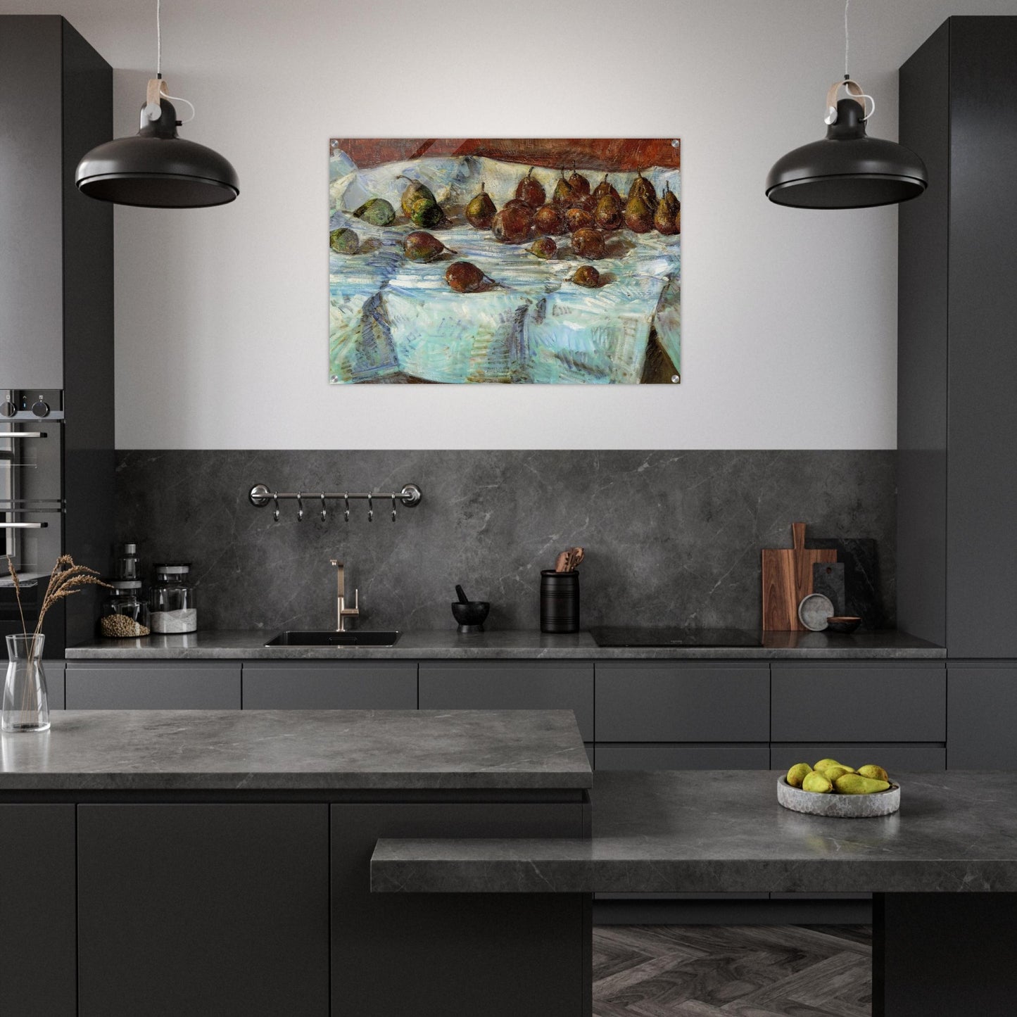 Winter Sickle Pears - Childe Hassam Acrylic Print - 70x100 cm / 28x40″ inches | Childe Hassam Wall Art | Childe Hassam Prints