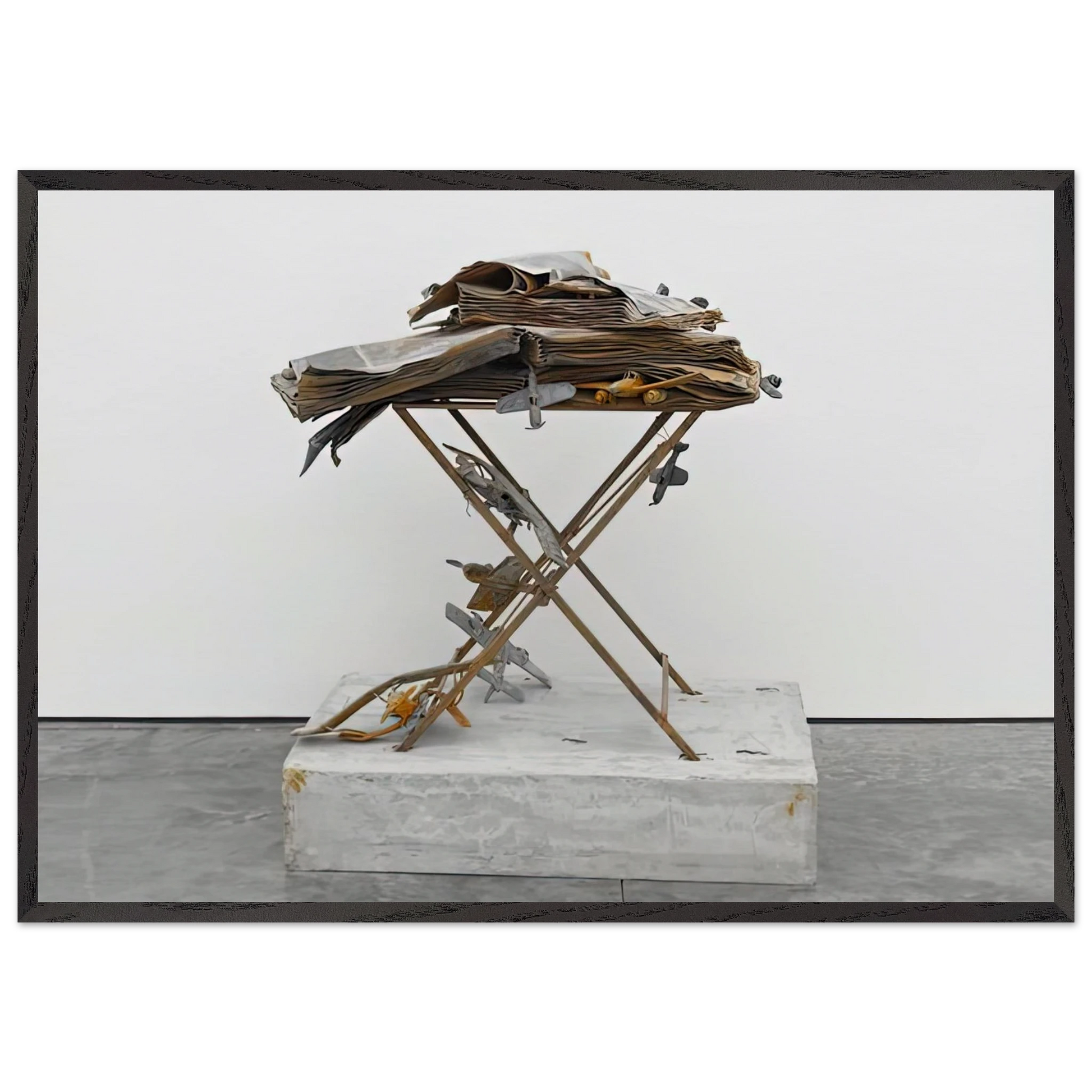 DAT ROSA MIEL APIBUS 2009 - Anselm Kiefer Framed Art Print – Black Wooden Frame - Default Title - -Framed Art Print