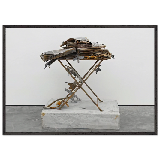 DAT ROSA MIEL APIBUS 2009 - Anselm Kiefer Framed Art Print – Black Wooden Frame - Default Title - -Framed Art Print