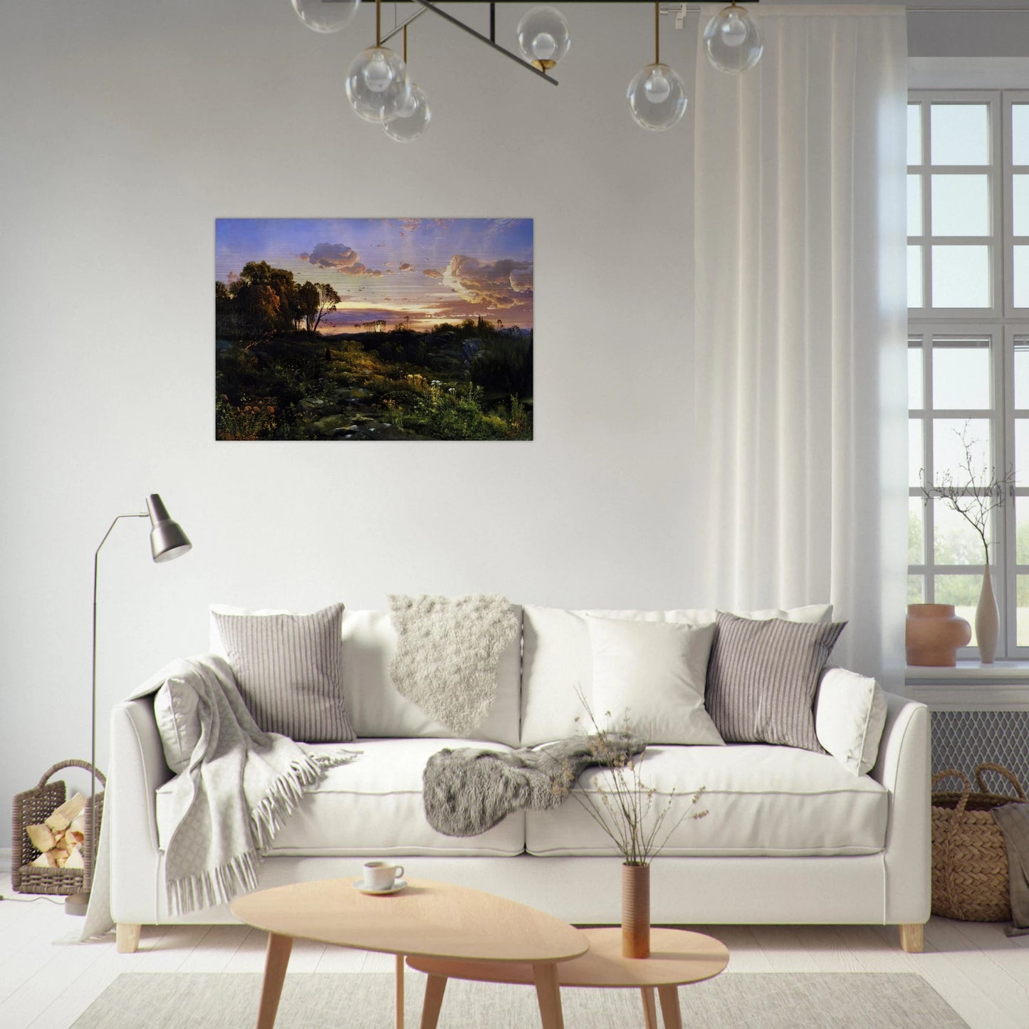 Dusk Wings - Thomas Moran Brushed Aluminum Print - 70x100 cm / 28x40 inches | Thomas Moran Aluminum Print | Thomas Moran Prints