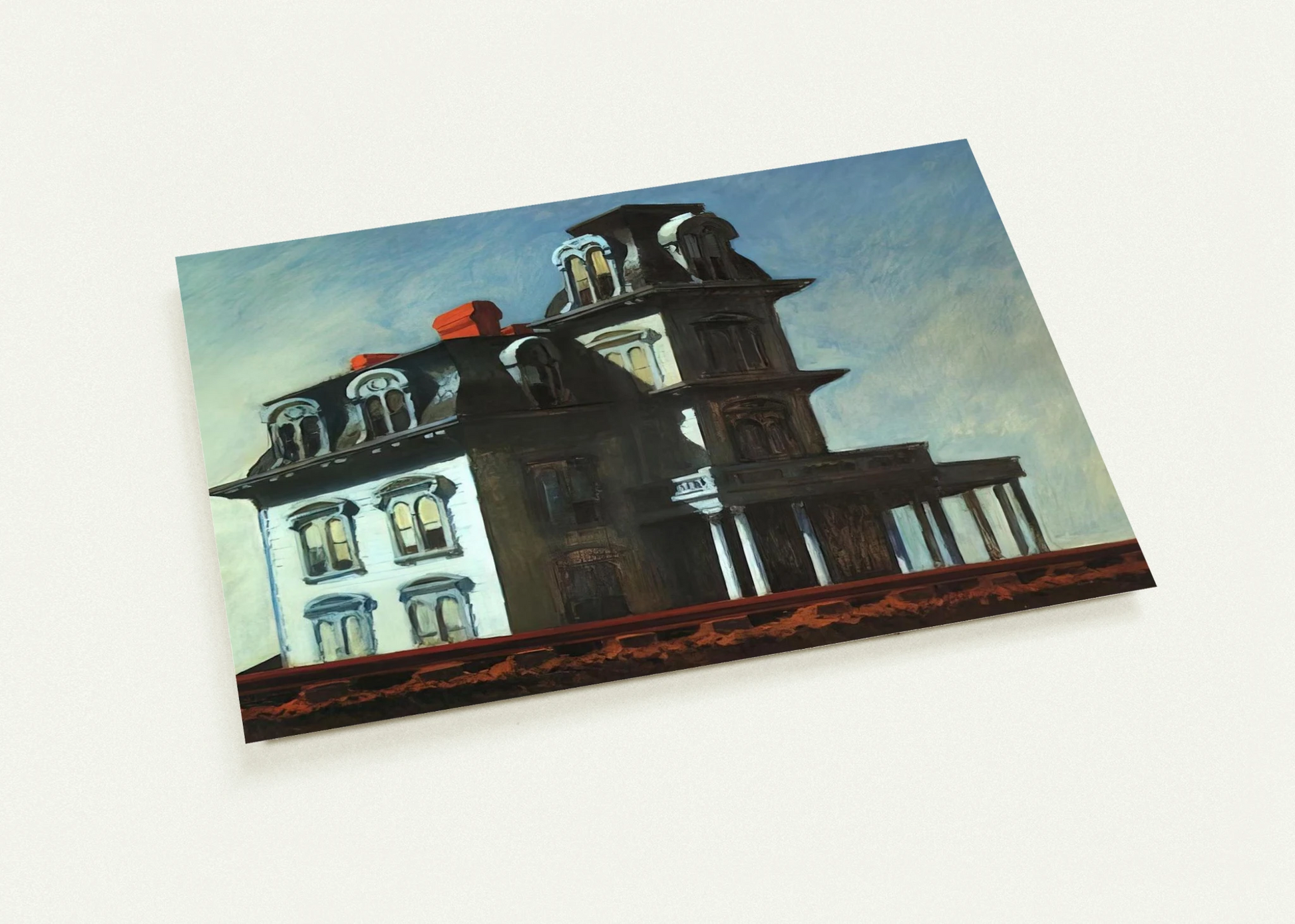 House by the Railroad By Edward Hopper Pack of 10 Post Cards | Edward Hopper Post Cards | A6 (10.5 x 14.8 cm) - 4.1 x 5.8 inches