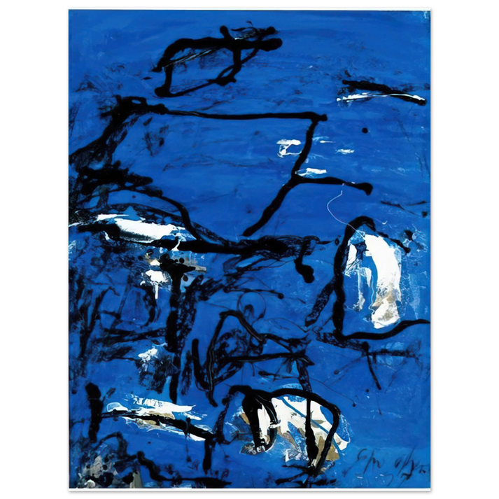 Emil Schumacher - Cuma - Tachisme  75x100 cm / 30x40inches Fine Art Poster