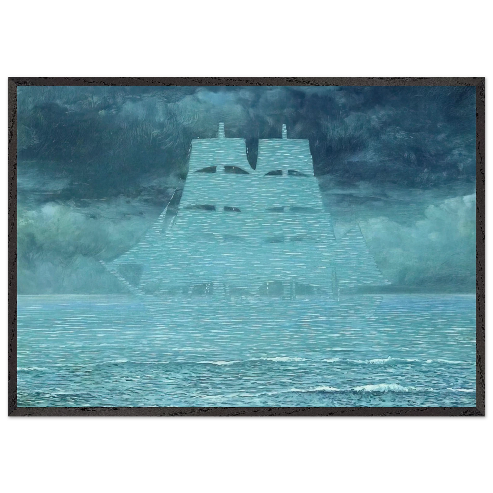 THE SEDUCER 1953 1 - Rene Magritte Framed Art Print – Black Wooden Frame - Default Title - -Framed Art Print