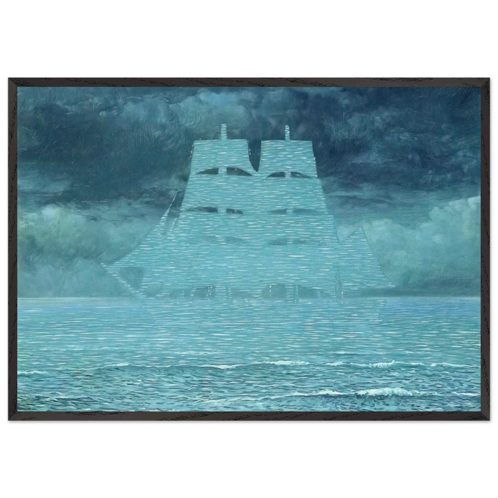 THE SEDUCER 1953 1 - Rene Magritte 70x100 cm / 28x40 inches Framed Art Print – Black Wooden Frame