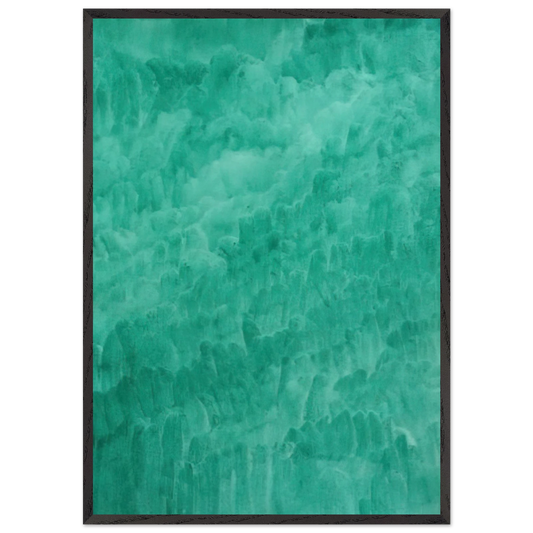 Viridian - Marcia Hafif Framed Art Print – Black Wooden Frame - Default Title - -Framed Art Print