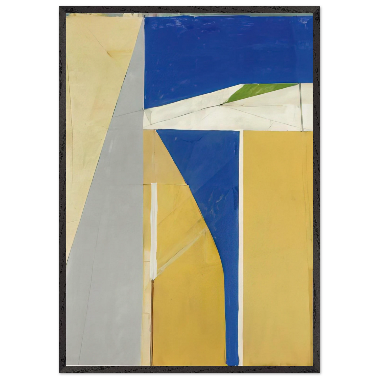 Ocean Park 32 - Richard Diebenkorn Framed Art Print – Black Wooden Frame - Default Title - -Framed Art Print