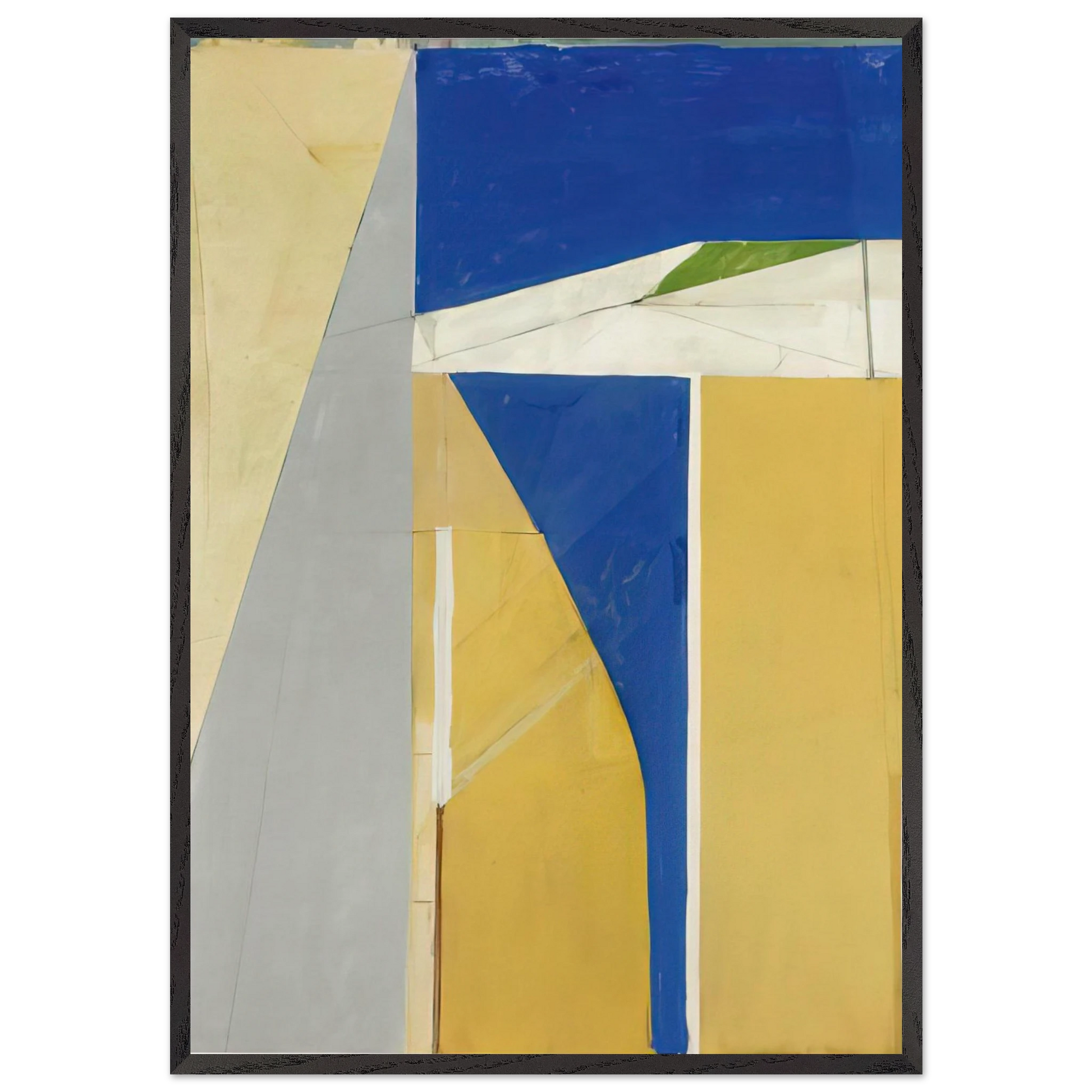 Ocean Park 32 - Richard Diebenkorn Framed Art Print – Black Wooden Frame - Default Title - -Framed Art Print