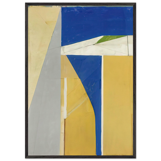 Ocean Park 32 - Richard Diebenkorn 70x100 cm / 28x40 inches Framed Art Print – Black Wooden Frame