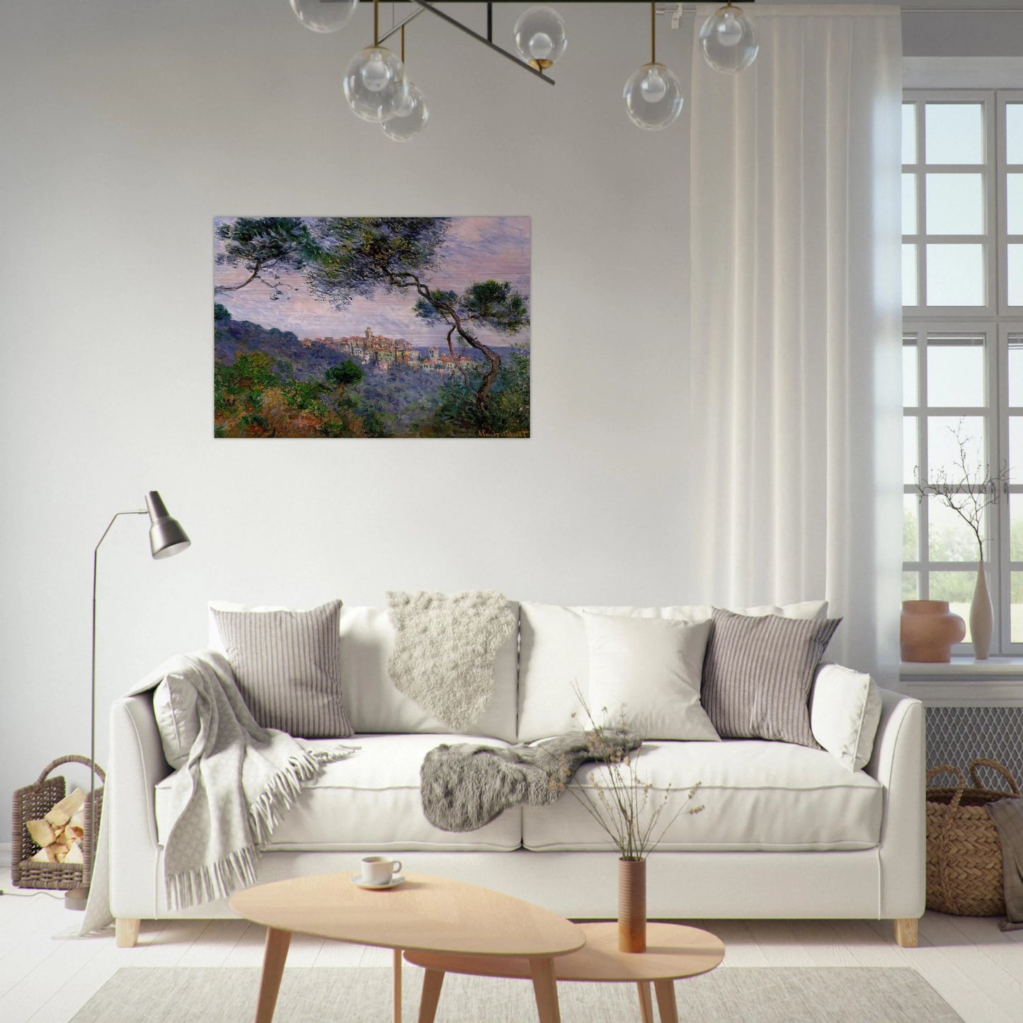 Bordighera, Italy - claude monet Brushed Aluminum Print - 70x100 cm / 28x40 inches | claude monet Aluminum Print | claude monet Prints
