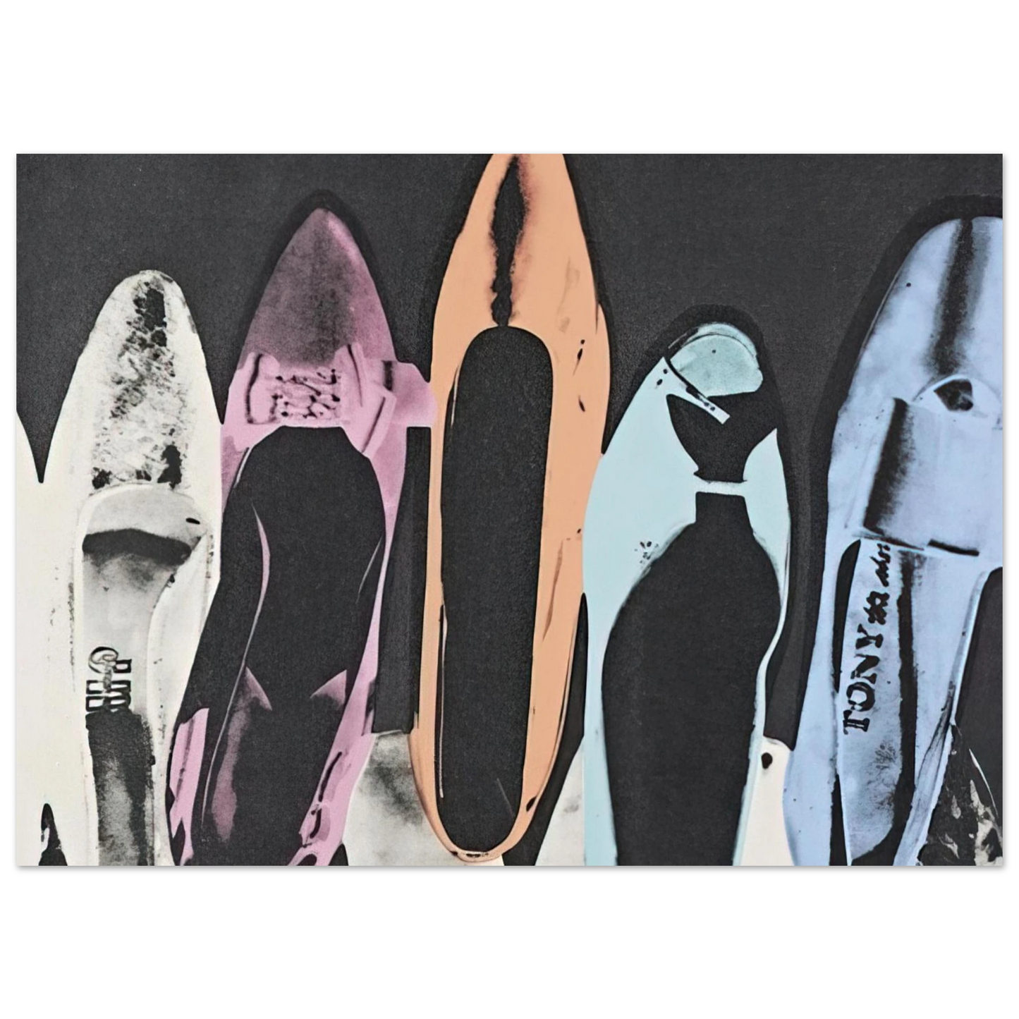 Andy Warhol - Diamond Dust Shoes Fine Art Poster - 40x60 cm / 16x24 inches