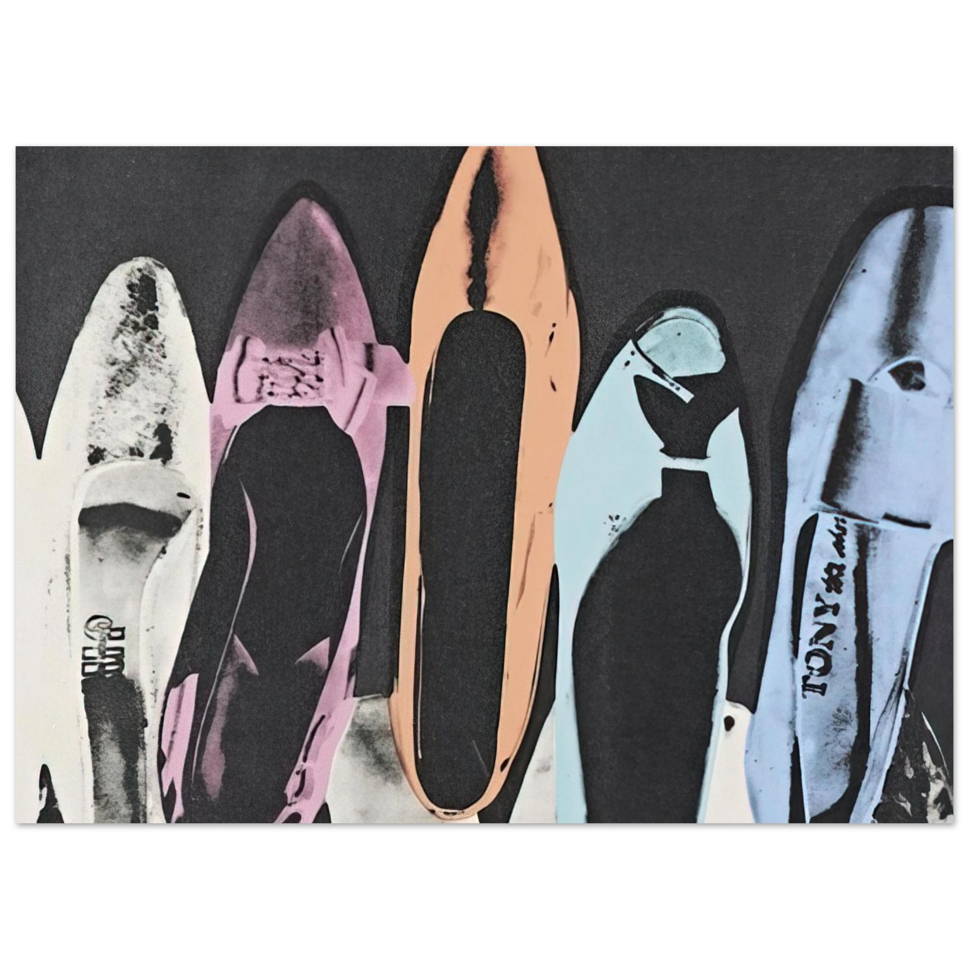 Andy Warhol - Diamond Dust Shoes Fine Art Poster - 40x60 cm / 16x24 inches