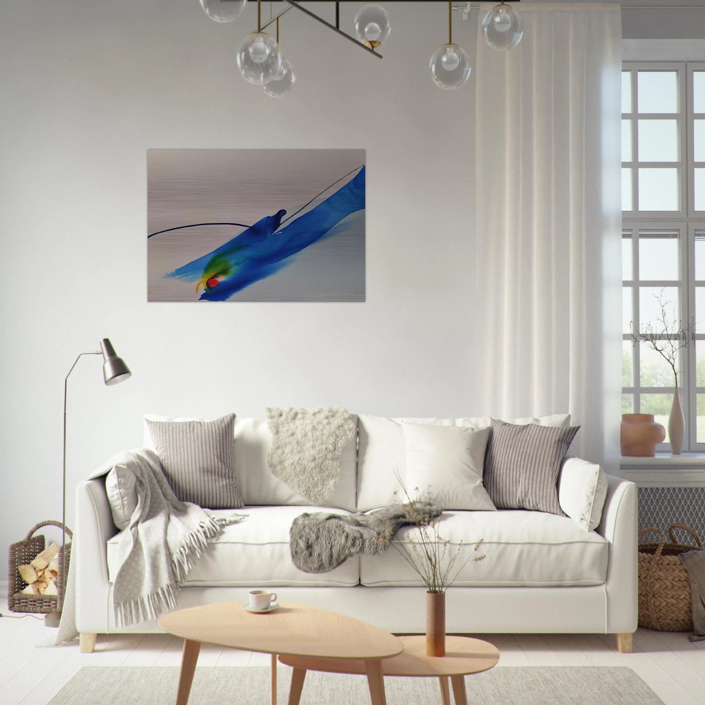Phenomena Calling - 1969 - Paul Jenkins Brushed Aluminum Print - 70x100 cm / 28x40 inches | Paul Jenkins Aluminum Print | Paul Jenkins Prints