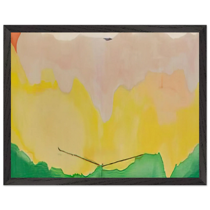 Helen Frankenthaler - Boulevard - 1973 Wall art - 60x80 cm / 24x32 Inches - Premium Wooden Framed Poster With Fine Art Paper - Black frame