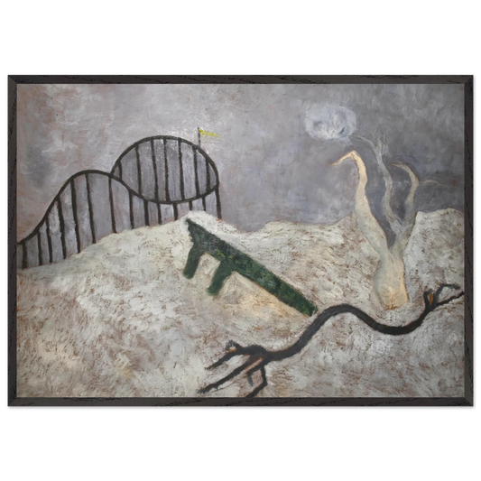 Coney Island - 1945 - Theodoros Stamos Framed Art Print – Black Wooden Frame - Default Title - -Framed Art Print