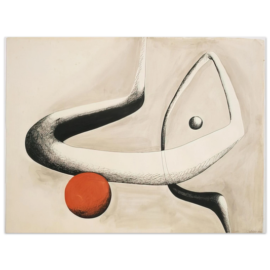 Alexander Calder - UNTITLED 1932 0 Fine Art Poster - 13x18 cm / 5x7 inches