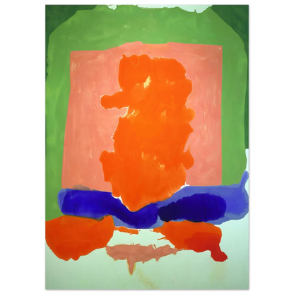 Helen Frankenthaler - Small s Paradise - 1964 Wall art - 70x100 cm / 28x40 Inches - Premium Wooden Framed Poster With Fine Art Paper - Black frame