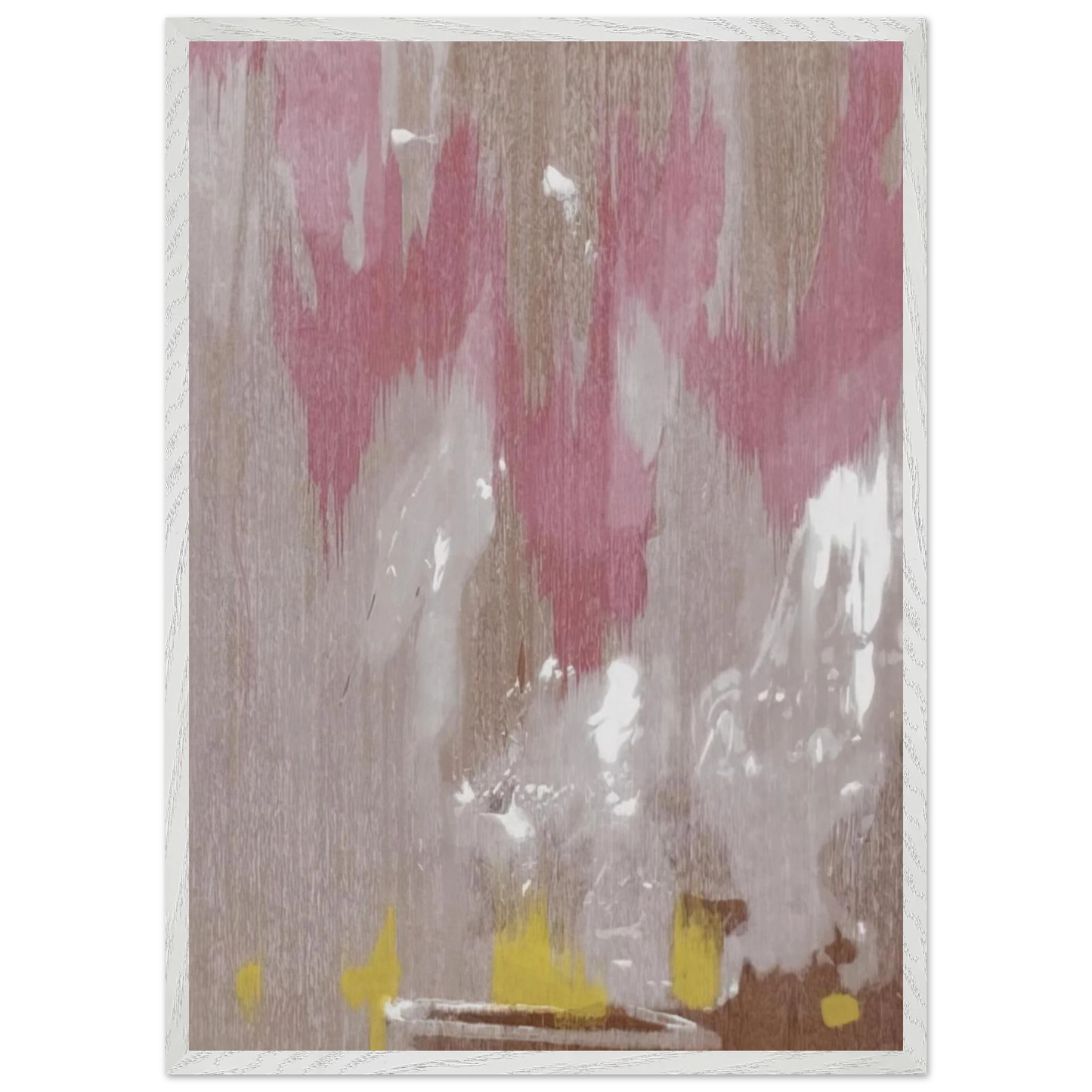 Helen Frankenthaler - Tales of Genji IV - 1998 Wall art - 40x50 cm / 16x20 inches - Premium Wooden Framed Poster With Fine Art Paper - Black frame