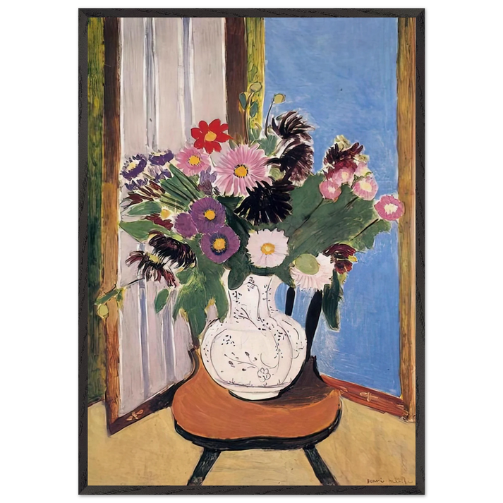 DAISIES 1919 - Henri Matisse 70x100 cm / 28x40 inches Framed Art Print – Black Wooden Frame