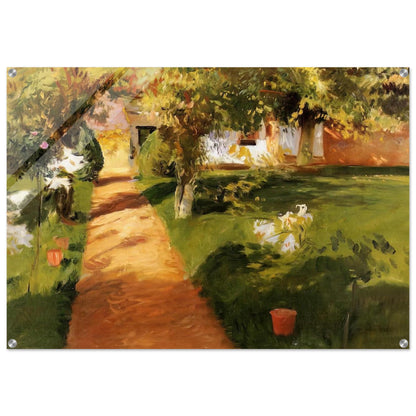 Millet's Garden - John Singer Sargent Acrylic Print - 70x100 cm / 28x40″ inches