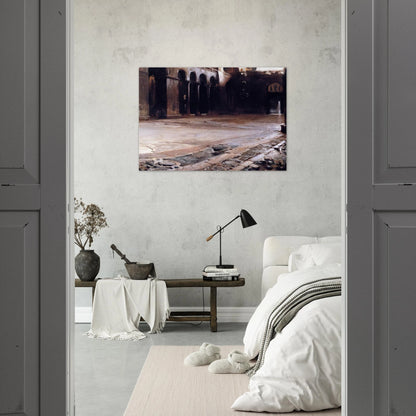 Pavement of St. Mark's - John Singer Sargent Brushed Aluminum Print - 70x100 cm / 28x40 inches | John Singer Sargent Aluminum Print | John Singer Sargent Prints
