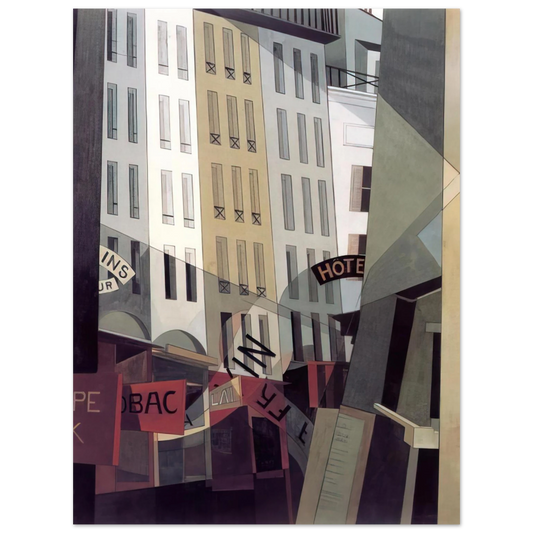 Charles Demuth - Rue du Singe Qui Pêche - 1921 Fine Art Poster - Default Title